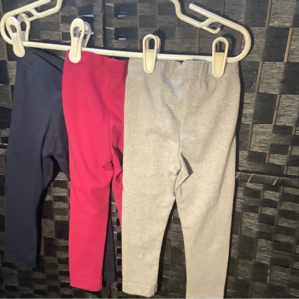 Limited Too Kids Leggings Set - Navy, Red, Gray